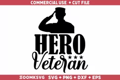 Hero Veteran SVG, Veteran SVG, Military SVG Product Image 1