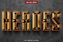 Heroes 3D editable text effect Product Image 1