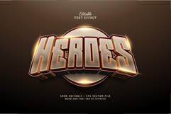 Heroes Editable Text Effect Style Esport 3d Product Image 1