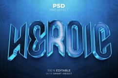Heroic 3D editable text effect Product Image 1