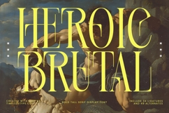 Heroic Brutal - Bold Tall Serif Display Font Product Image 1