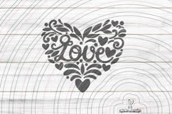 Heart Love Cutting file SVG DXF Product Image 1