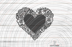 Heart frame Cutting file SVG DXF Product Image 1