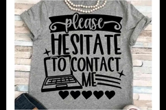 Sarcasm SVG DXF JPEG Silhouette Cricut hesitate contact me Product Image 1
