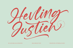 Hevling Justien Bold Brush Font Product Image 1