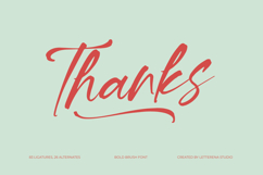 Hevling Justien Bold Brush Font Product Image 15