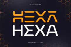 Hexa - Futuristic Font Product Image 1