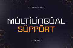 Hexa - Futuristic Font Product Image 8