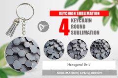 Keychain Hexagonal Grid Product Image 1