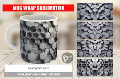 Mug Wrap Design Hexagonal Grid Product Image 1