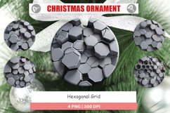 Christmas Ornaments Hexagonal Grid Product Image 1