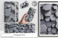 Digital Paper Hexagonal Grid Product Image 1