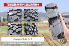 Tumbler Wrap Hexagonal Grid Product Image 1
