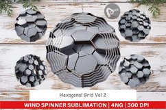 Wind Spinner Hexagonal Grid Product Image 1