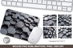 Mouse Pad Hexagonal Grid Product Image 1