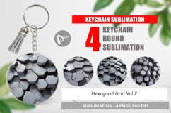 Keychain Hexagonal Grid Product Image 1