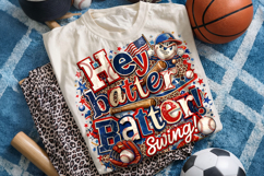 Hey Batter Batter Swing, Baseball Game Day PNG, Baseball Mom Product Image 2