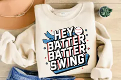 Hey Batter Batter Swing PNG, Baseball Mom PNG Product Image 2
