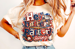 Hey Batter Batter Swing, Baseball Game Day PNG, Baseball Mom Product Image 3