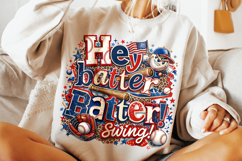 Hey Batter Batter Swing, Baseball Game Day PNG, Baseball Mom Product Image 4