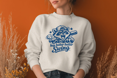 Hey Batter Batter Swing SVG - Funny Raccoon Baseball PNG Product Image 2