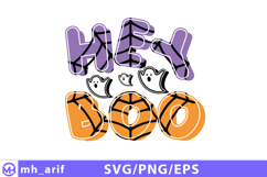 Hey Boo Halloween SVG PNG Design Product Image 1