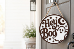 Hey Boo Ghost Halloween SVG File Product Image 3