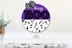 Hey Boo SVG Laser Cut Files - Halloween Door Hanger - Ghost Door Sign - Glowforge Files - Cricut Files