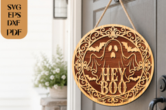 Hey Boo Ghost SVG Laser Cut File Product Image 4