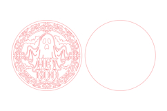 Hey Boo Ghost SVG Laser Cut File Product Image 6