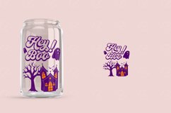 hey boo halloween libbey beer can glass wrap svg presized template for 16oz and 20oz glass