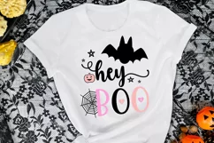 Hey Boo Halloween Sublimation I Pink Halloween Sublimation