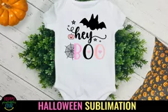 Hey Boo Halloween Sublimation I Pink Halloween Sublimation