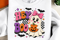 Hey Boo Halloween Sublimation PNG Product Image 1