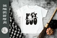 Hey Boo svg cut files you can use for Kids Halloween shirt, hoodies, crewnecks, iron-ons, mugs, printable, stickers, face masks, sweatshirt and more. 