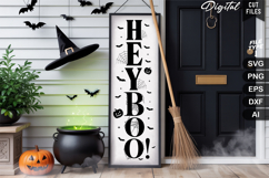 Hey Boo SVG | Halloween Porch Sign | Halloween Sign | Boo Product Image 1