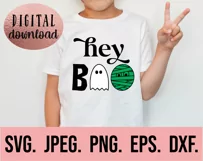 Hey Boo SVG - Halloween SVG - Trick Or Treat - Boo Squad SVG Product Image 2