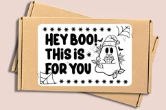 Hey Boo packaging label for thermal printer ready to print instant download