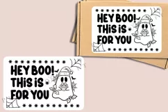 Hey Boo packaging label for thermal printer ready to print instant download