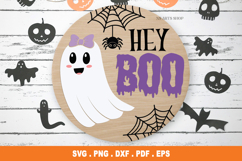 Hey Boo SVG, Halloween SVG, Ghost SVG Product Image 1