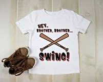 Baseball Brother SVG, Hey Brother Bats SVG, Swing SVG Boy Product Image 3