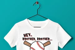 Baseball Brother SVG, Baseball Hey Brother Swing SVG for Boy Product Image 3