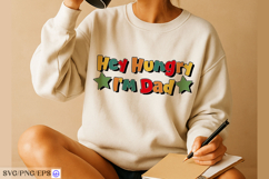 Funny Hey Hungry I'm Dad Father's Day SVG PNG Product Image 4