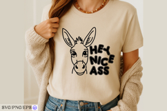 Funny Bathroom Donkey Doodle SVG PNG Design Product Image 3