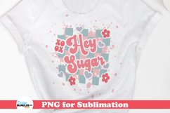 Hey Sugar PNG, Valentine Sublimation, Retro Valentine Shirt Product Image 1