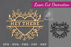 Hey There Laser Cut Sign Product Image 1