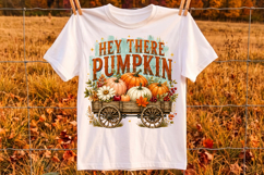 Hey There Pumpkin Png, Fall Wagon Sublimation Design Product Image 3