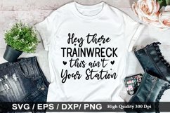 Hey there trainwreck this ain't your SVG - Sarcastic Design Product Image 1