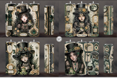 4 Cute Gothic Witch Tumbler Wrap Sublimations, 20 oz Product Image 2