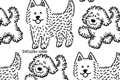 Adorable Dogs Procreate Pattern Brushes Seamless Puppies Product Image 6